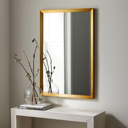 Thick Metal Rectangle Wall Mirror - 36"