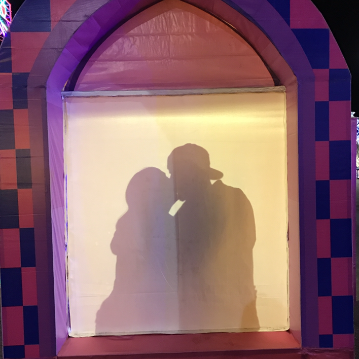 Sneak peak of our soon to be first kiss as "Richards"
