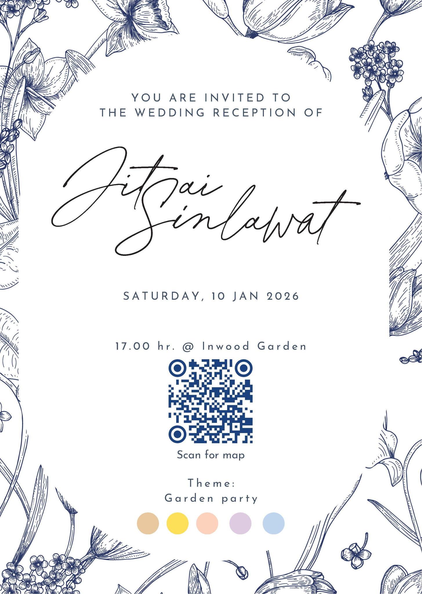 The Wedding Website of Jitsai Santaputra and Sinlawat Chullabodhi