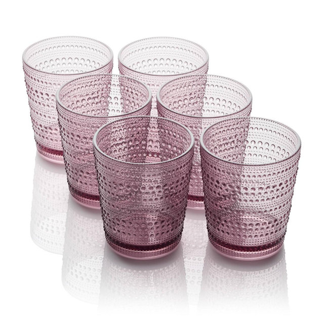Certified International 16oz Acrylic Dof Glasses Santa Fe Plum