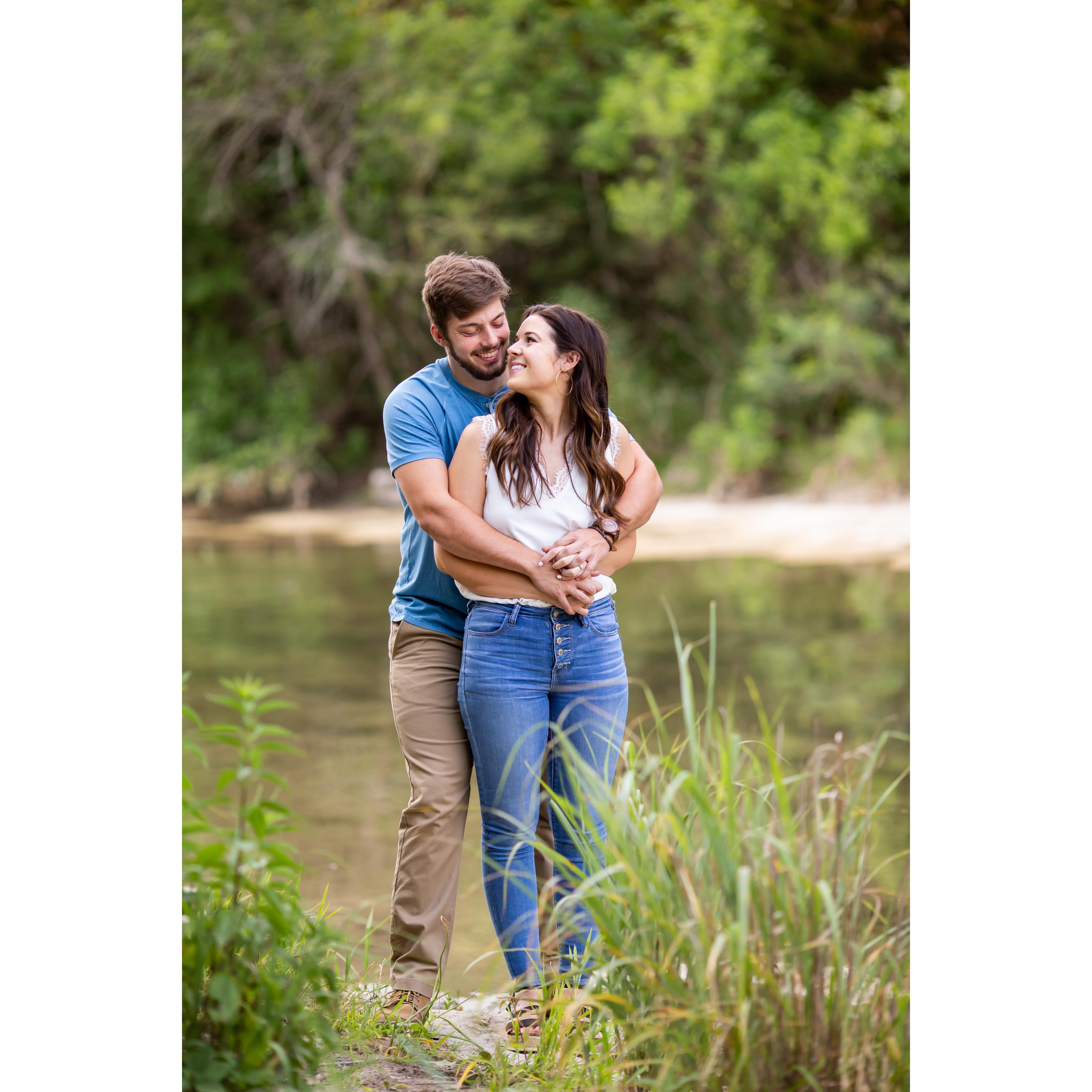 Engagement session photo.