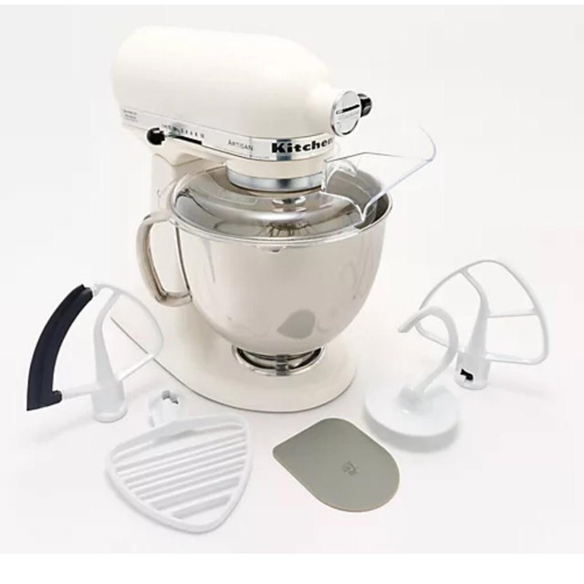 KitchenAid 5-qt Artisan Stand Mixer w/ Pastry Beater and Flex Edge