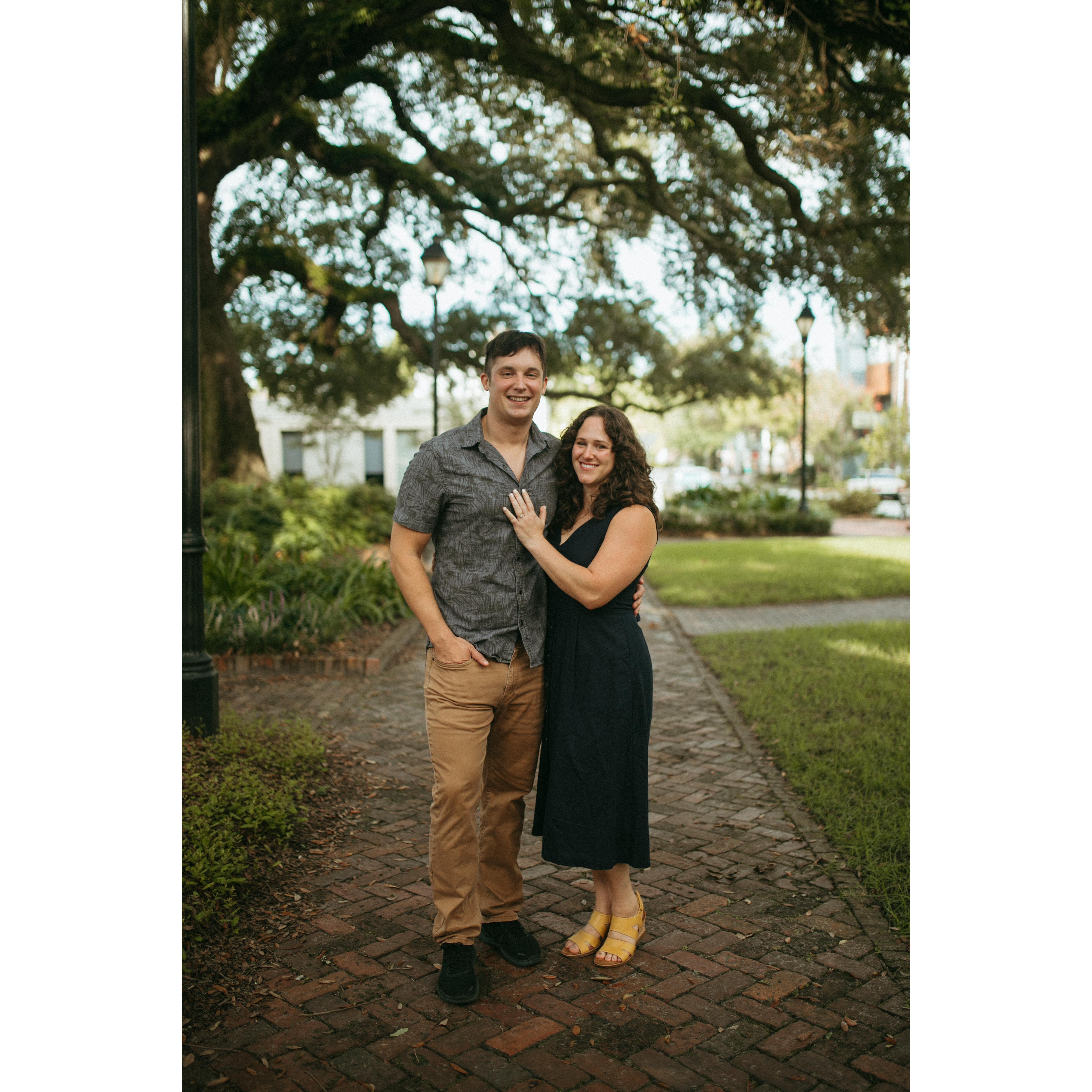 Engagement Photo Session in Columbia Square. Photograph courtesy of Maggie Dunn.
