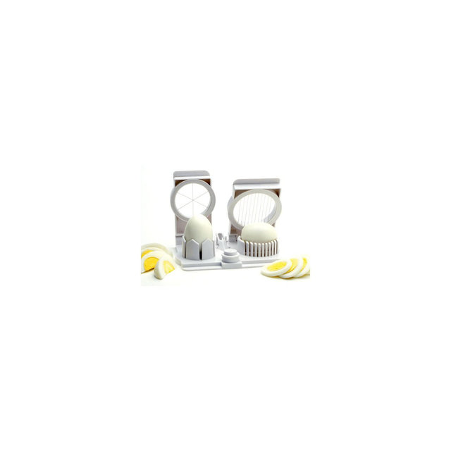Norpro Multi Functional Egg Slicer, Wedger, Piercer and Garnish Tool, White