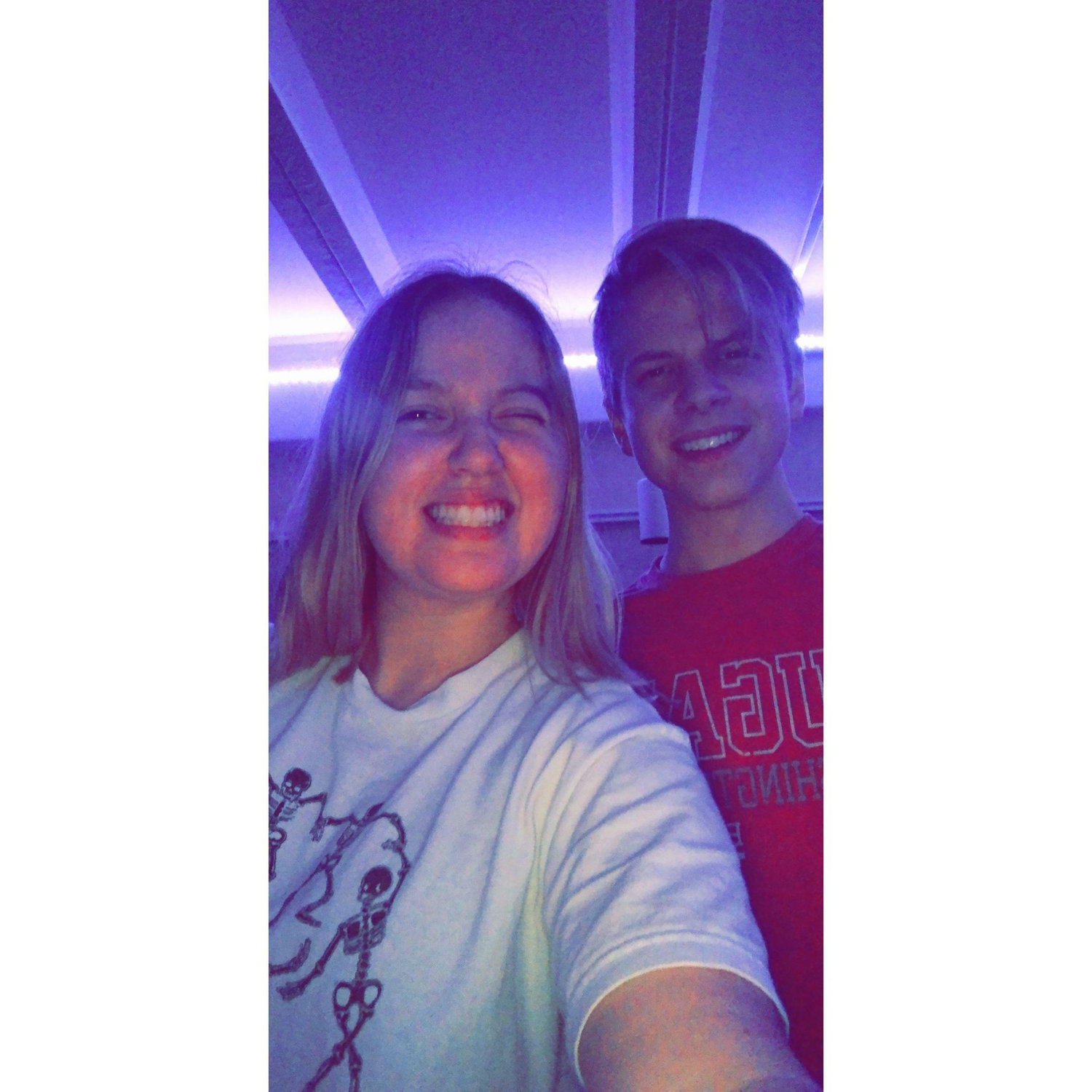 Our first selfie together! We were dorm neighbors at Washington State University! January 26th, 2020