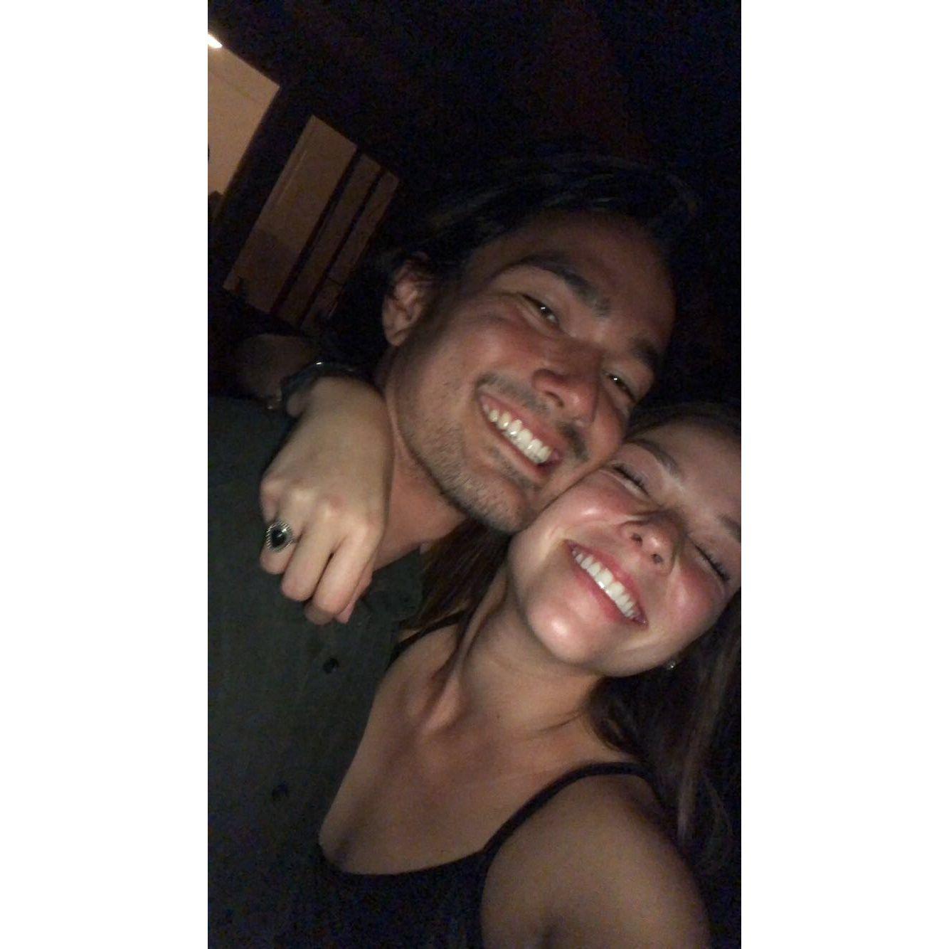 Our first photo together ever!!