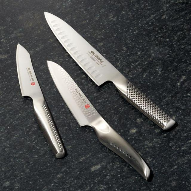 Global ® 3-Piece Kazoku Hybrid Knife Set
