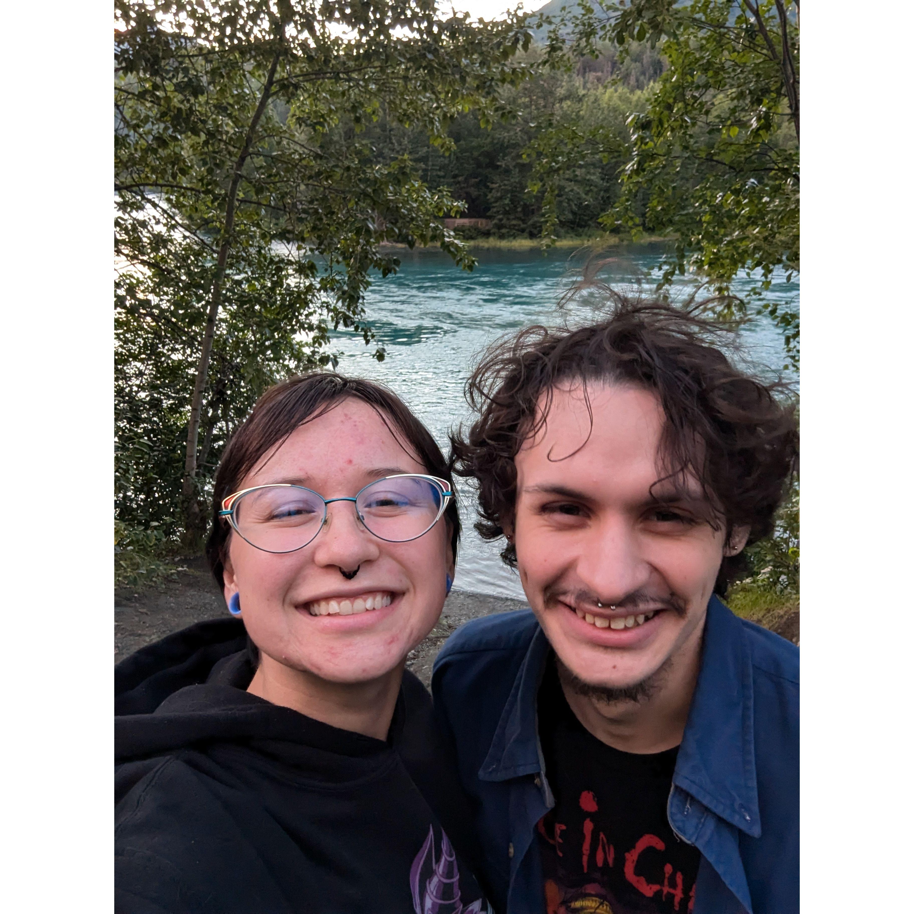 We stopped at a river on the way to Homer. 2024