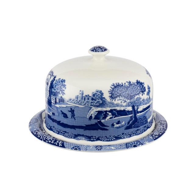 Spode Blue Italian Serving Platter with Dome