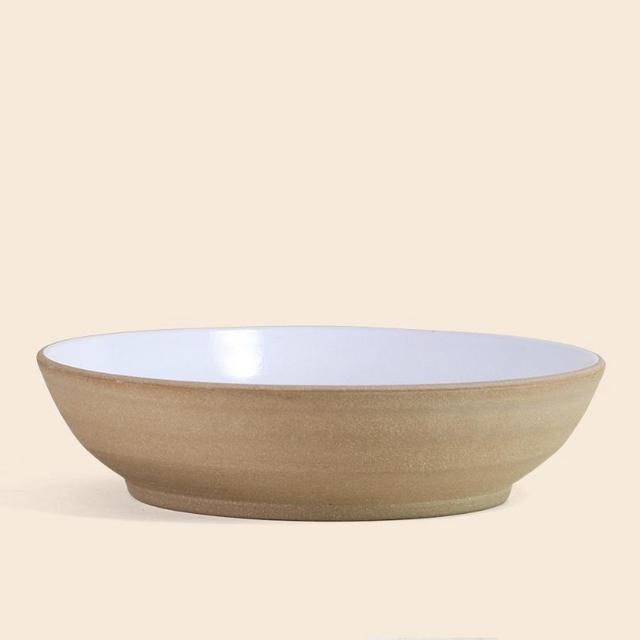 13" Coupe Serving Bowl- Toasted/White