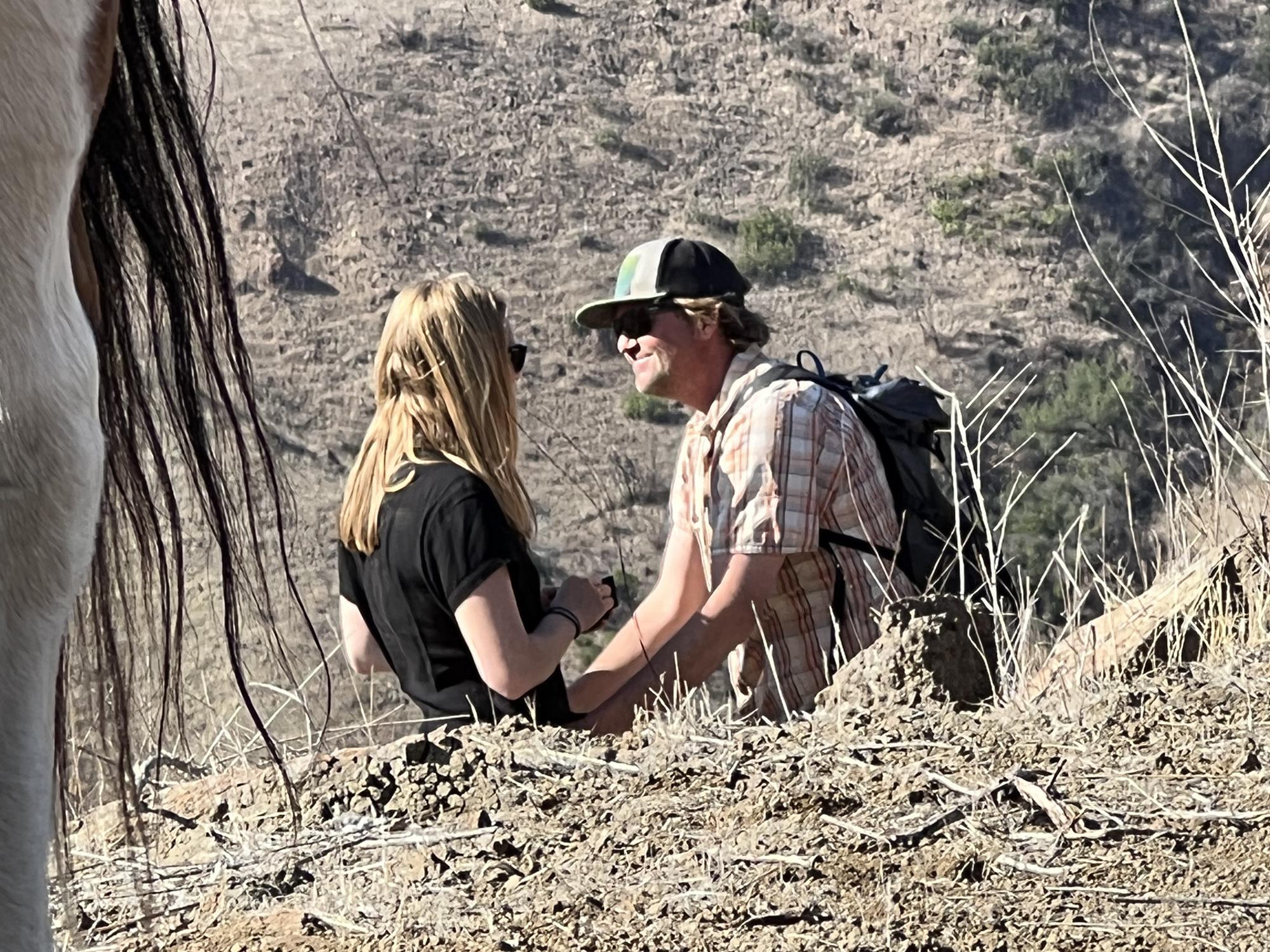 Sneaky proposal shot