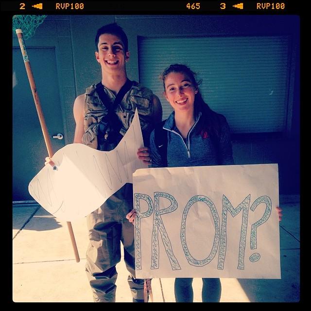 Since people always ask when they find out we're high school sweathearts, YES we did go to prom together!