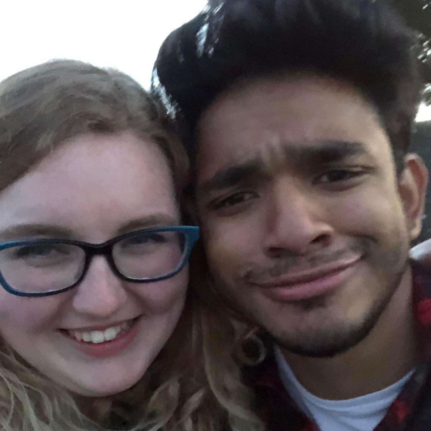 Our second date, watched monsters inc on the beach and had a double date dinner with friends