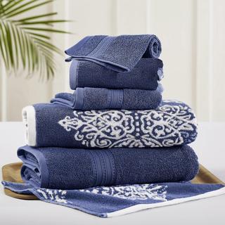 Artesia 6-Piece Reversible Yarn Dyed Towel Set