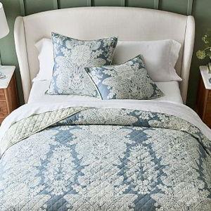 Kravet Heirloom Damask Reversible Quilt Full/Queen, Multi