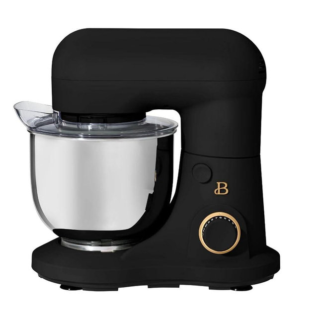 Drew Barrymore 3.5 Qt Stand Mixer, Tilt-Head, Lightweight, Powerful (Black Sesame)