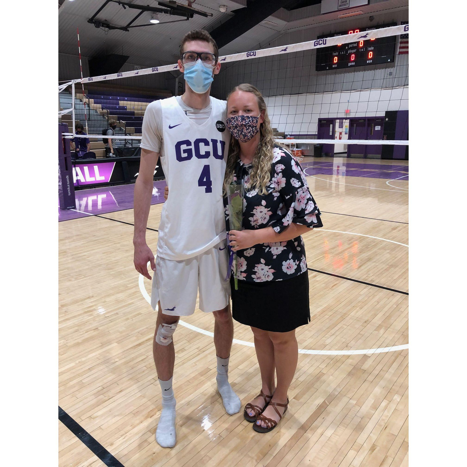 Trevor's College Senior Night in 2020