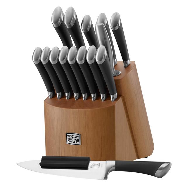 Chicago Cutlery Stainless Steel Fusion 17 Piece Knife Block Set