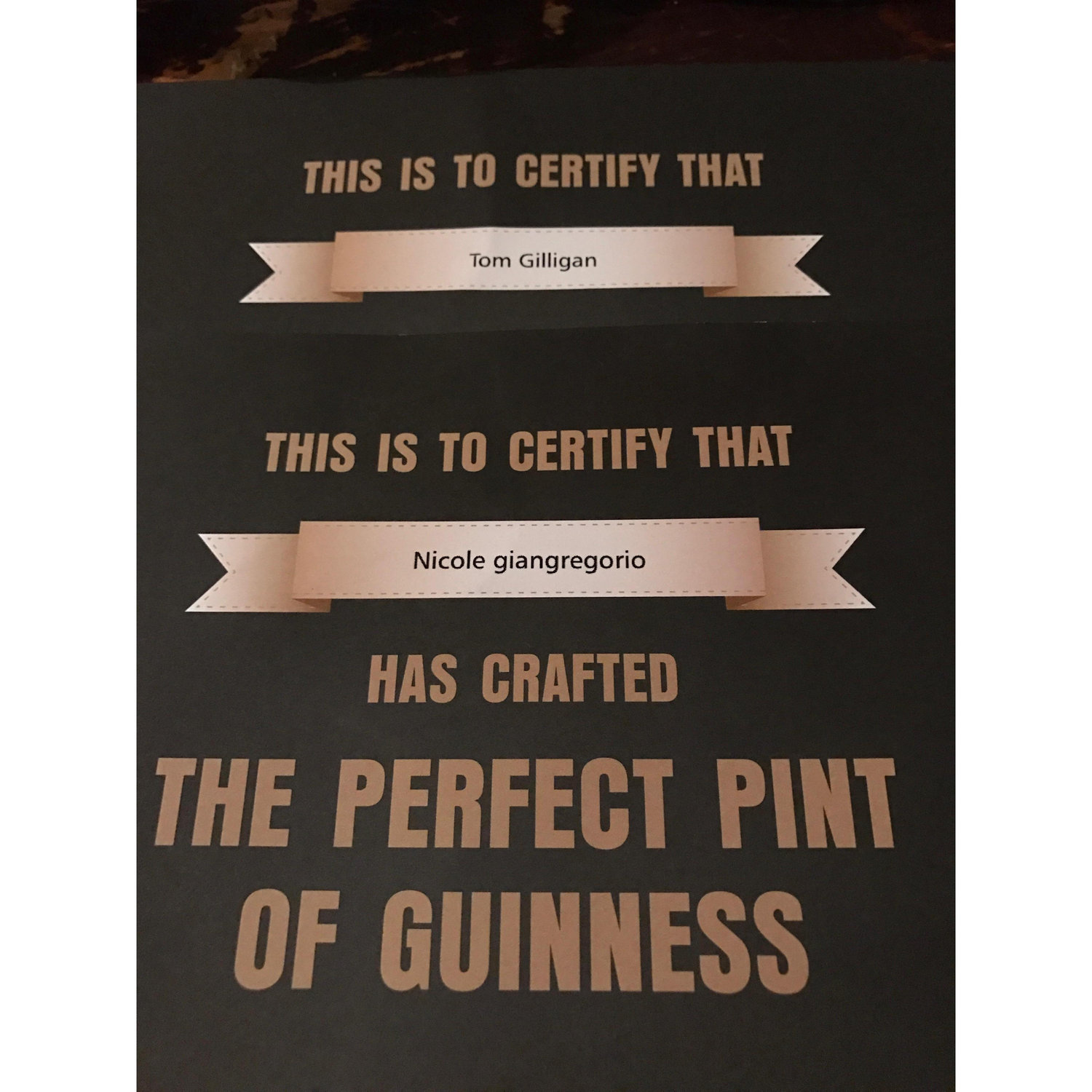 Certified Guinness pourers in Dublin!