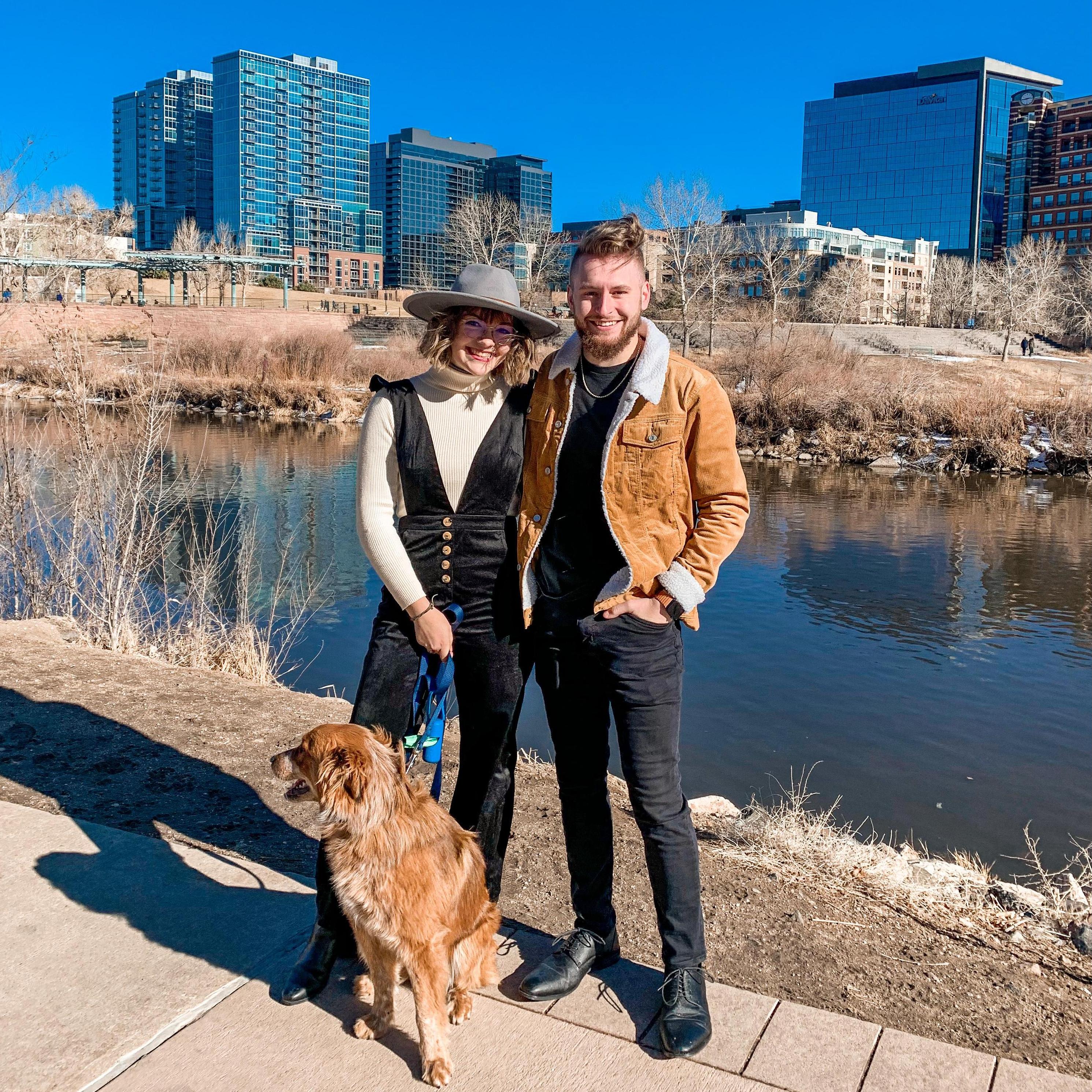 Our first family photo with Barley