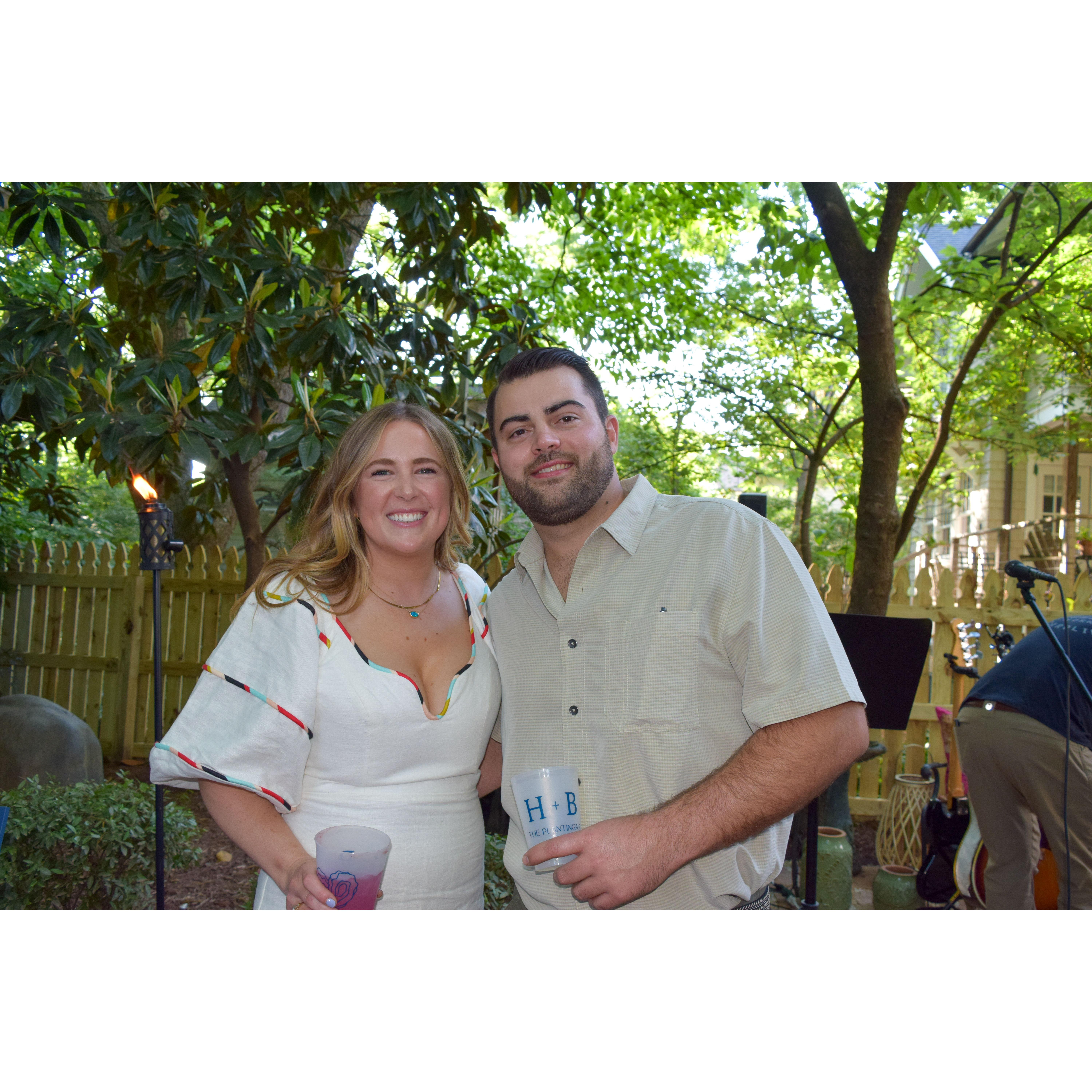 Our engagement party in Charlotte, NC