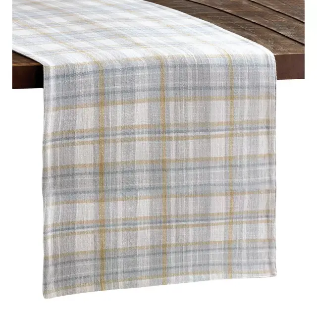 Bee & Willow™ Men's Plaid 120-Inch Table Runner