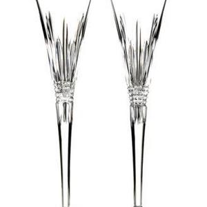 Waterford - Stemware, Lismore Diamond Toasting Flute Pair