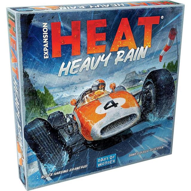 Heat: Heavy Rain Board Game Expansion - New Japan & Mexico Tracks! Intense Car Racing Strategy Game, Fun Family Game for Kids & Adults, Ages 10+, 1-7 Players, 60 Min Playtime, Made by Days of Wonder