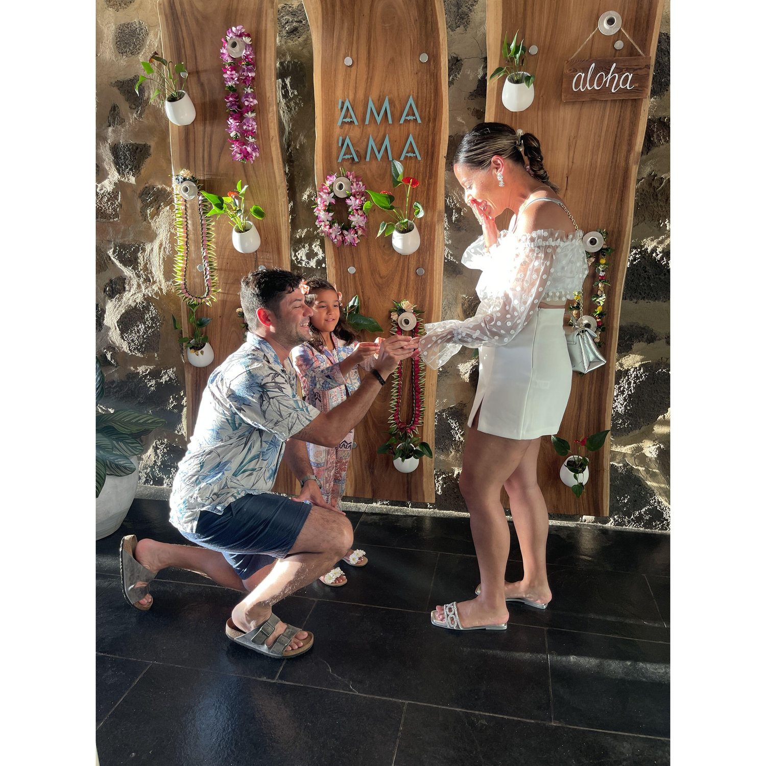 When he proposed <3