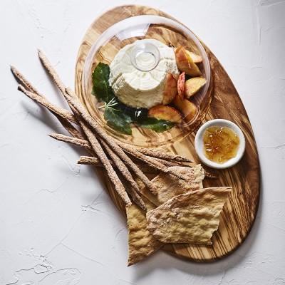 Olivewood Board with Cloche