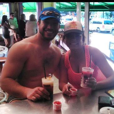 Our very first vacation together, a cruise around the Caribbean!