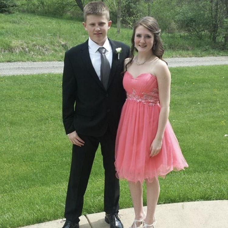 2014! Our first "date" was Adam's 8th grade dance. I was 12, about to turn 13, and he had just turned 14. He had just injured his ankle at baseball practice so had crutches on standby.