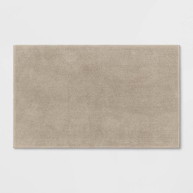 21 x 34 Bath Spa Mat - Threshold Signature - Taupe - 100% Cotton