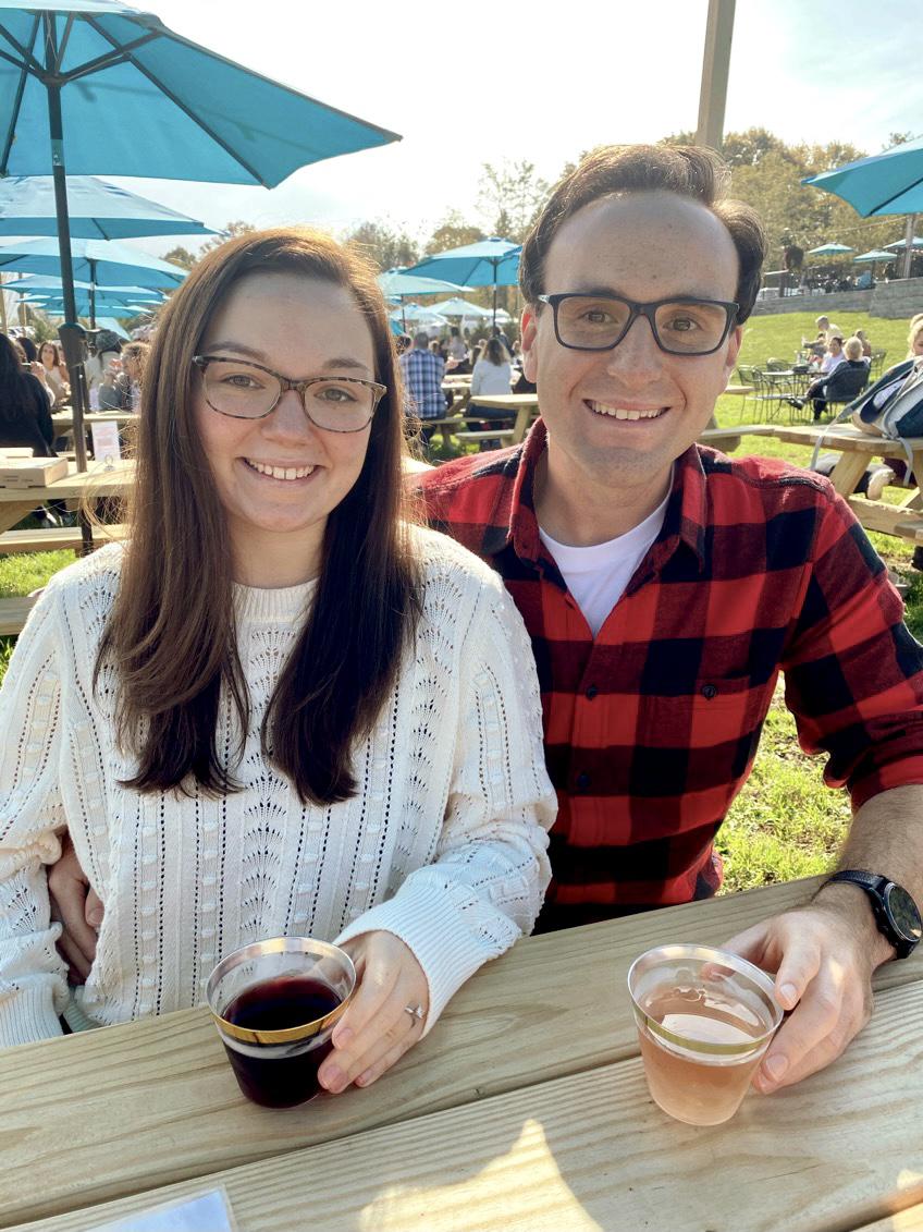 The couple love exploring local wineries. This was at Fox Hollow Vineyard in Holmdel, NJ.