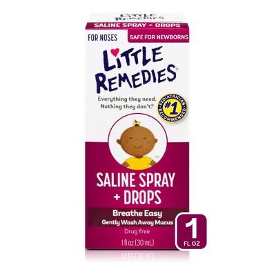 Little Remedies Saline Spray and Drops Safe for Newborns - 1fl oz