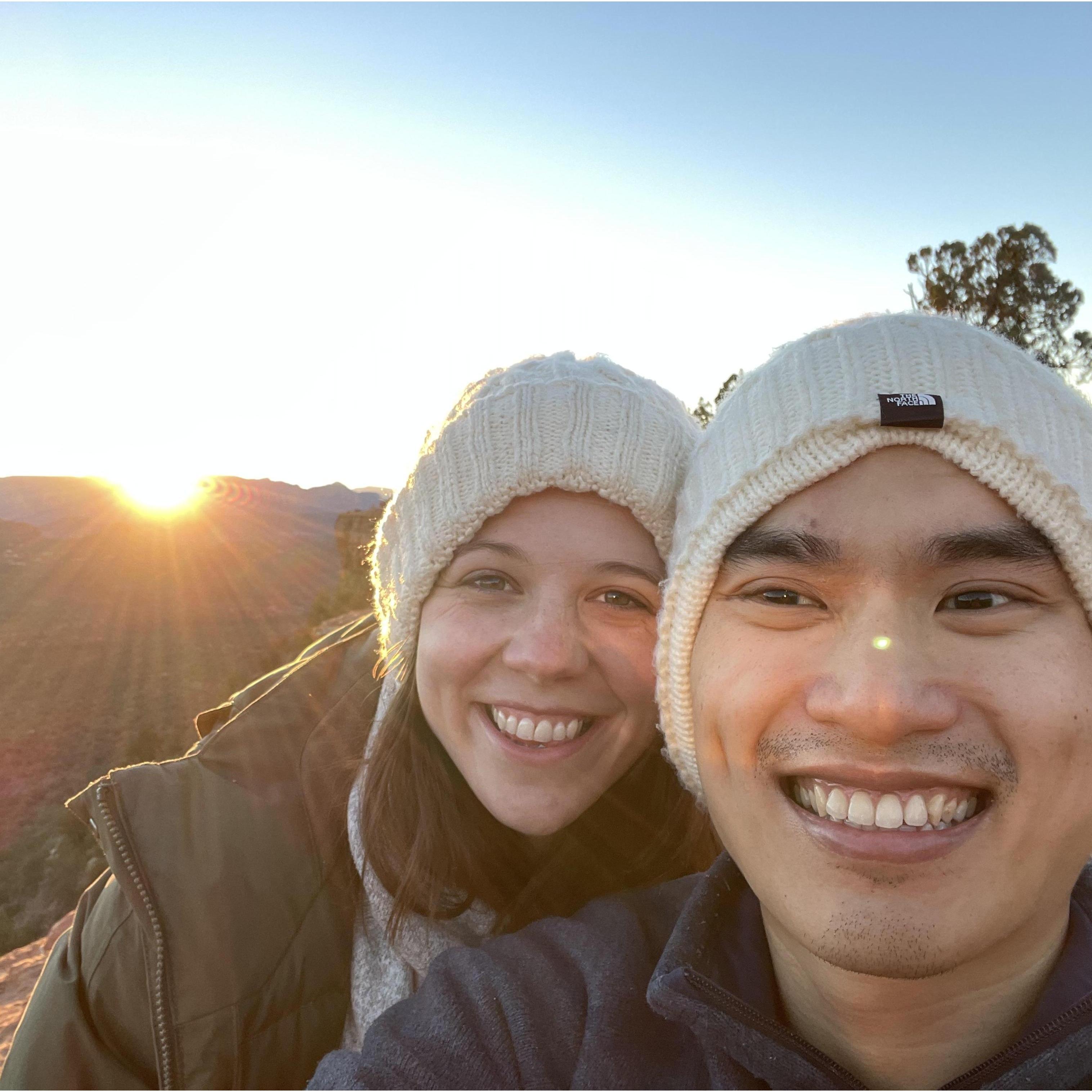Sunset hike in Sedona, AZ