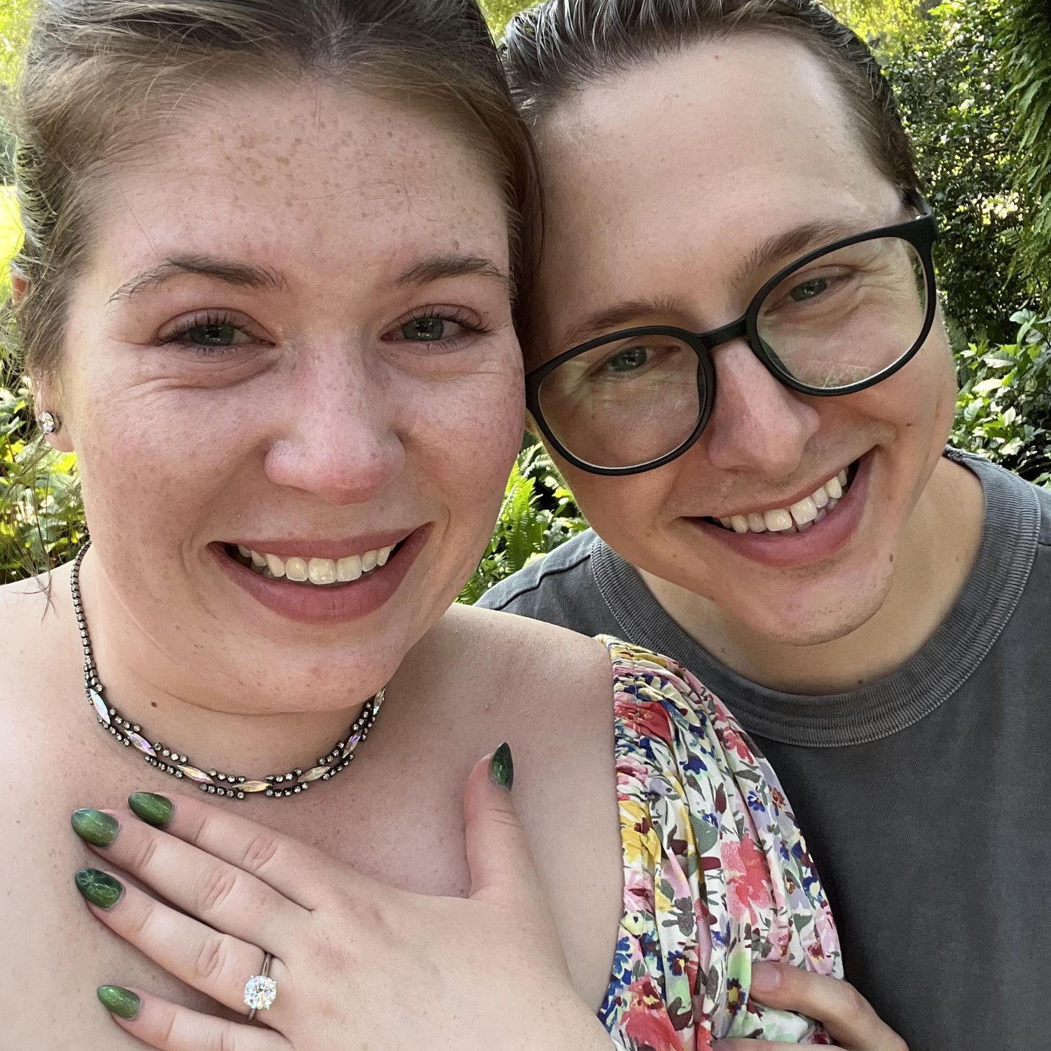 She said yes! (And was crying a lot of happy tears!)