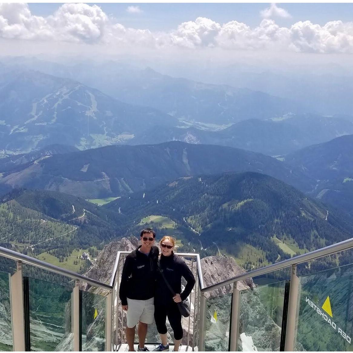 Called the "Stairs to Nowhere", we were ill-prepared for the climate of the mountain peak...but nonetheless count this as one of the most amazing views of Austria!