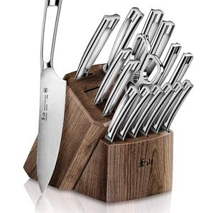 Cangshan Cutlery Company - Cangshan N1 Series 1022636 German Steel Forged 17-Piece Knife Block Set, Walnut