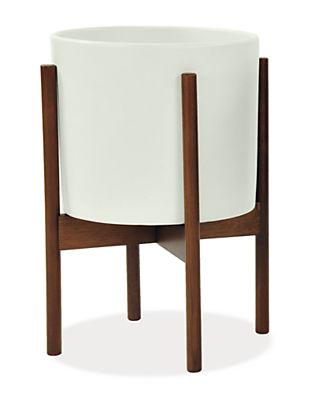 Case Study Ceramics® Planter with Walnut Stand