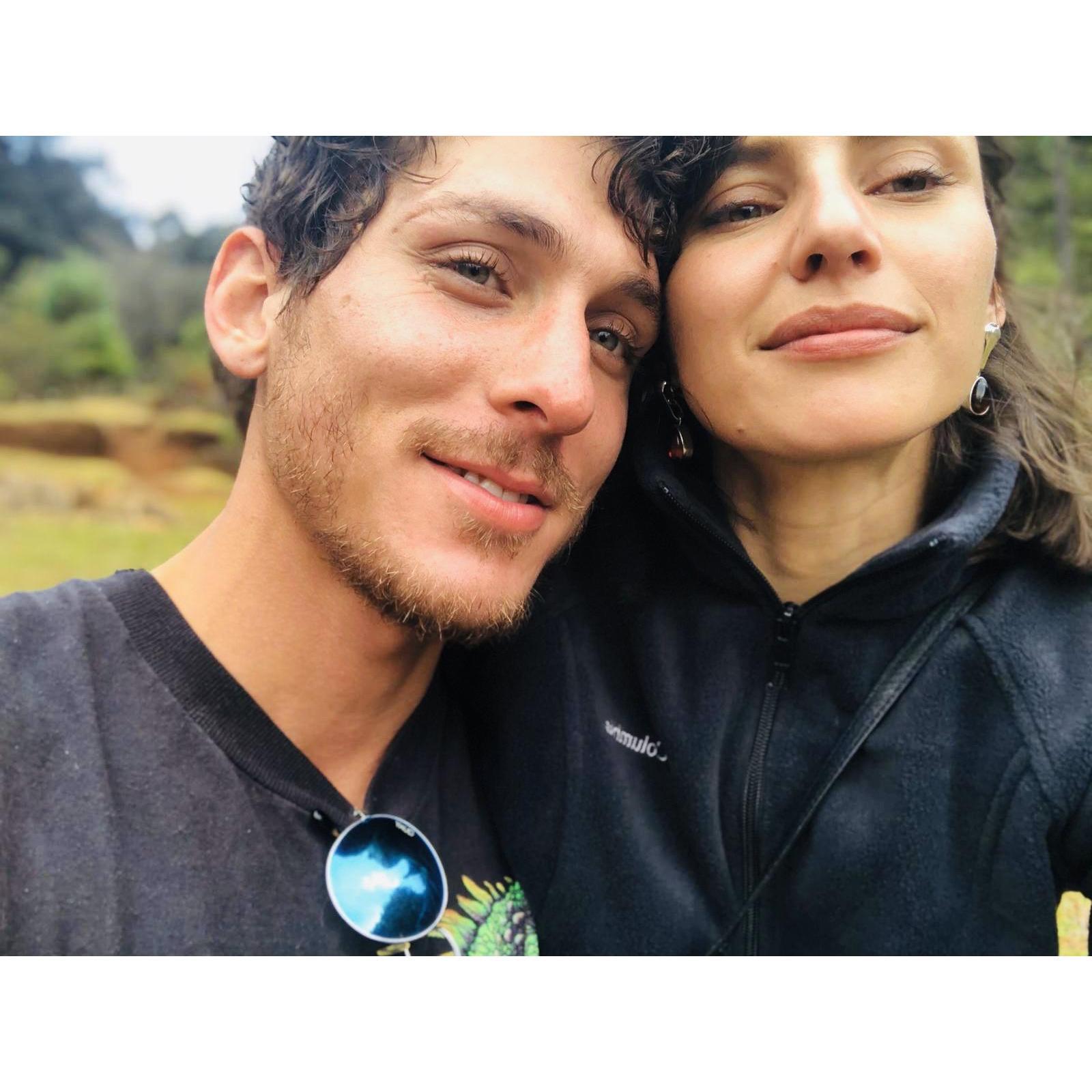 On one of our first hikes through the mountains of Chiapas