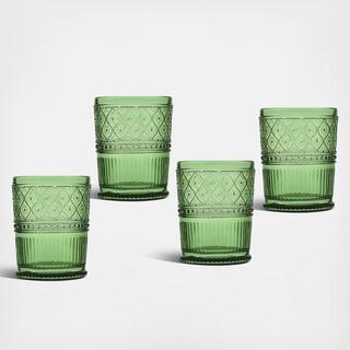 Claro Double Old Fashioned Glass, Set of 4