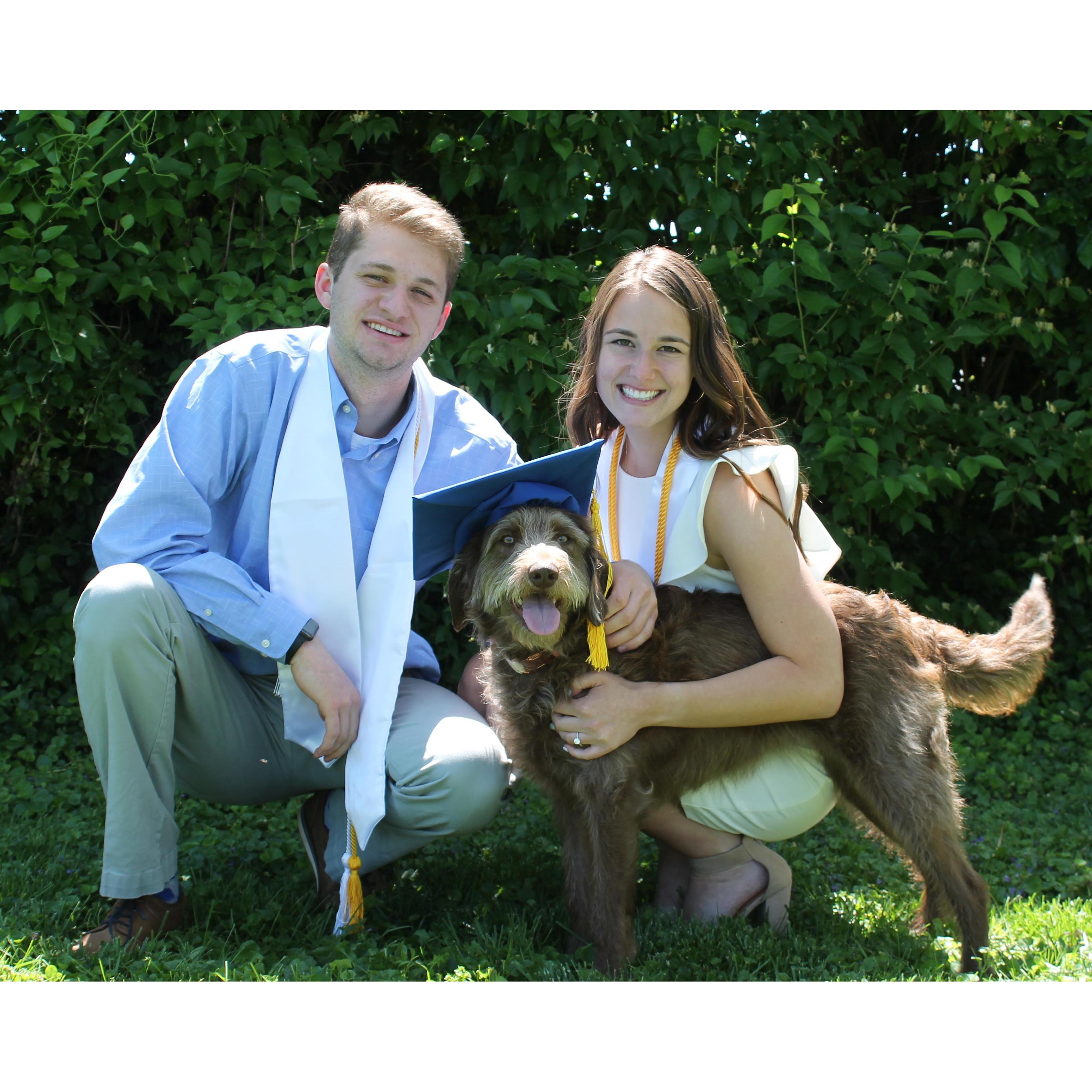 Our Chloe girl graduated college with us (May 2021).