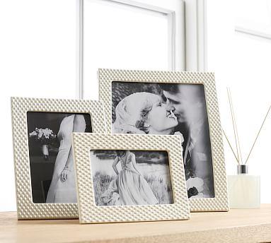 Monique Lhuillier Etienne Textural Ceramic Picture Frames 5x7