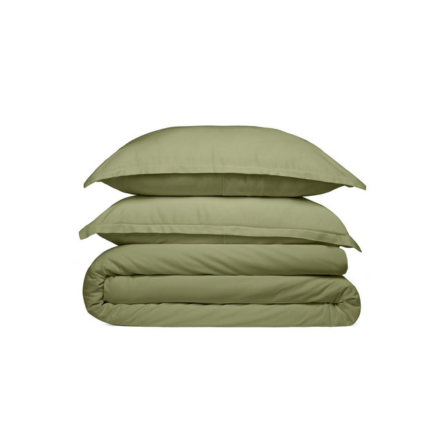 Cosy House Collection 100% Bamboo Duvet Cover - Sage Green, Full/Queen