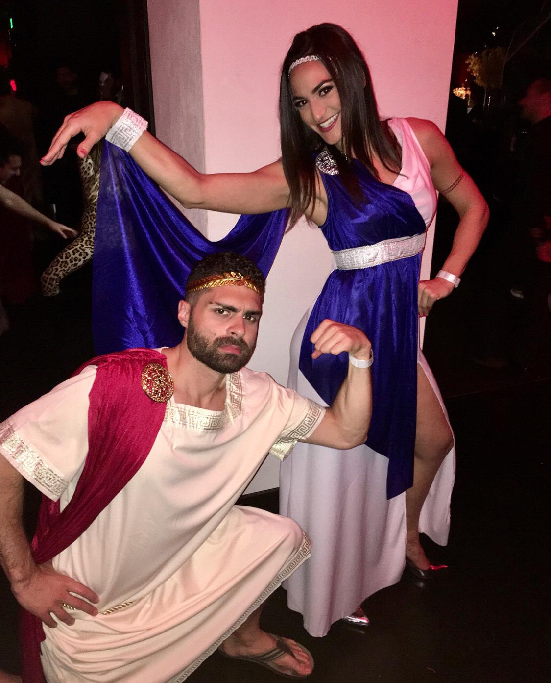 Greek goddess with Roman god 2017