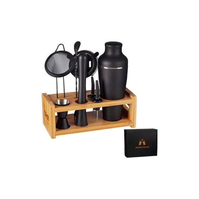 LEMONSODA 8-Piece Cocktail Shaker Set with Stand