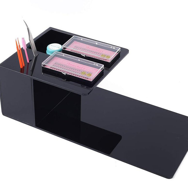 PRASNE Eyelash Extension Pillow Shelf Stand, Makeup Tool Display Cabinet Shelves, Tool Organizer For Eyelash Extension Pillow - Black