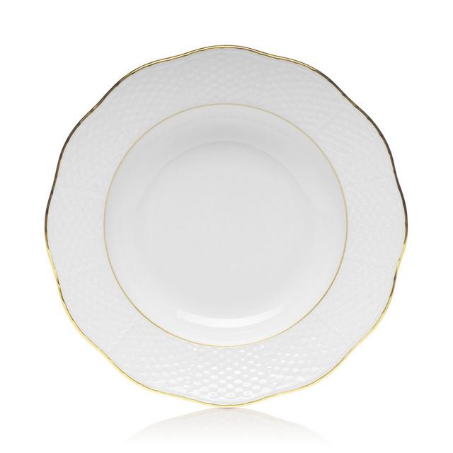 Herend Golden Edge 8" Rim Soup Bowl