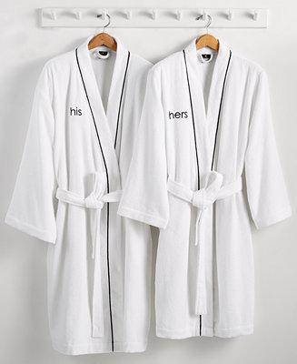 His and Hers Robe, 100% Turkish Cotton, Created for Macy's